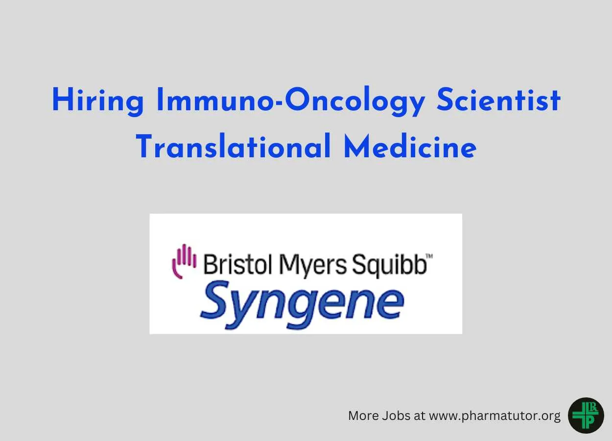 BBRC hiring Immuno-Oncology Scientist Translational Medicine