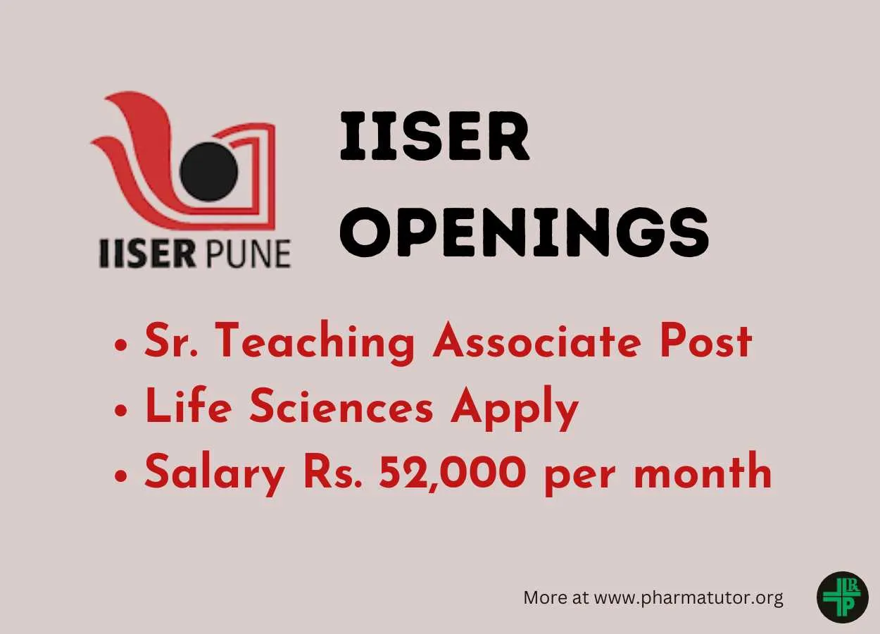 Life Sciences Recruitment at IISER
