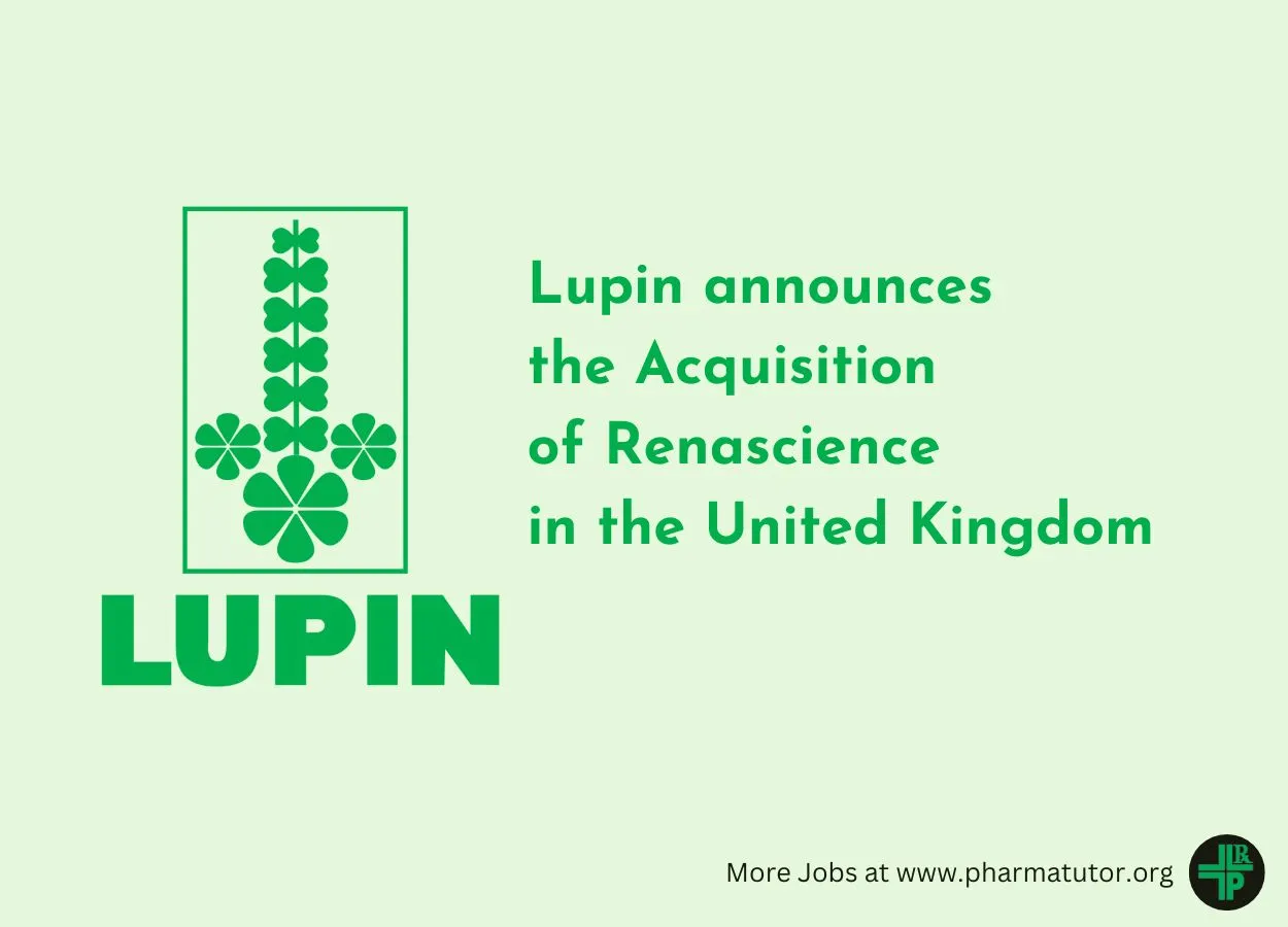 Lupin announces the Acquisition of Renascience in the United Kingdom