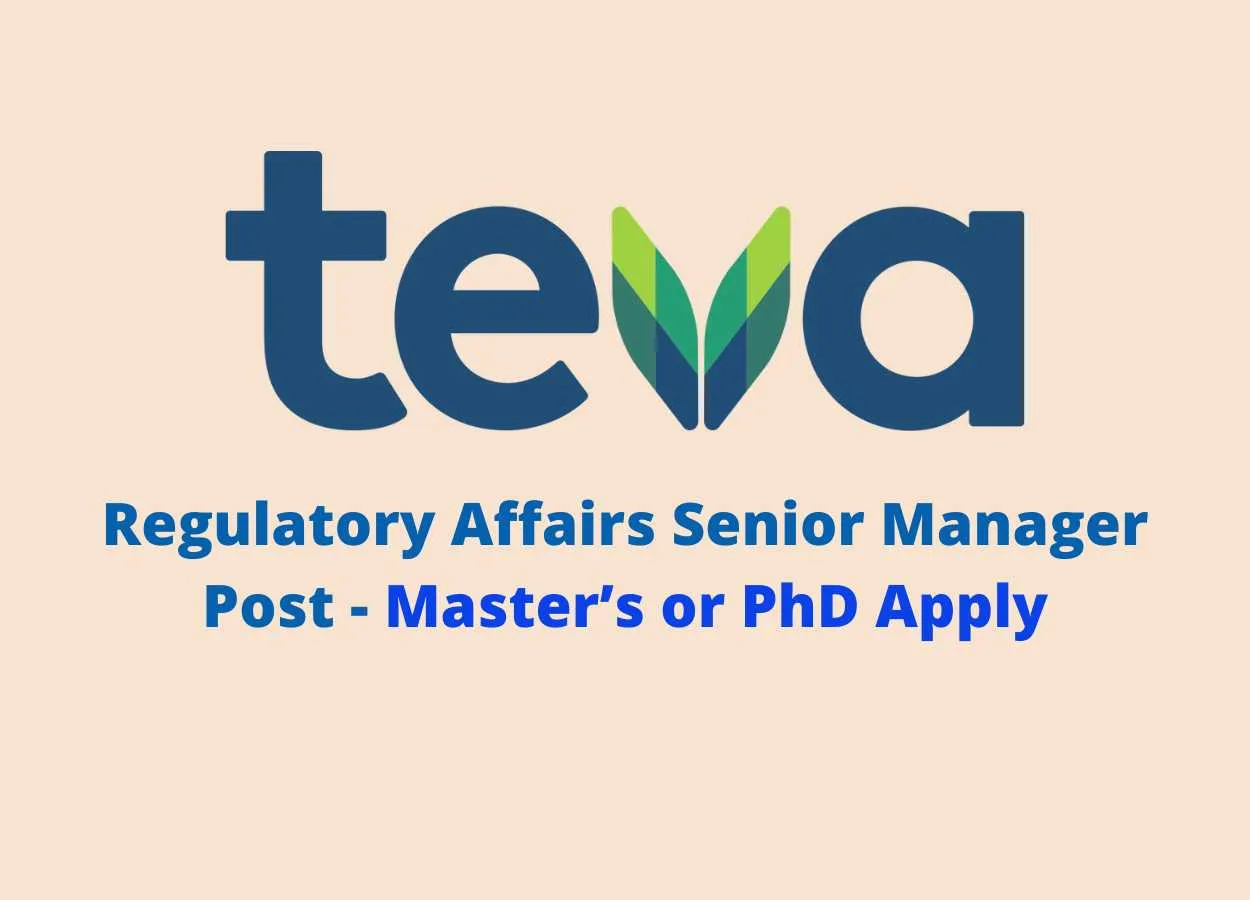 Teva looking for Regulatory Affairs Senior Manager