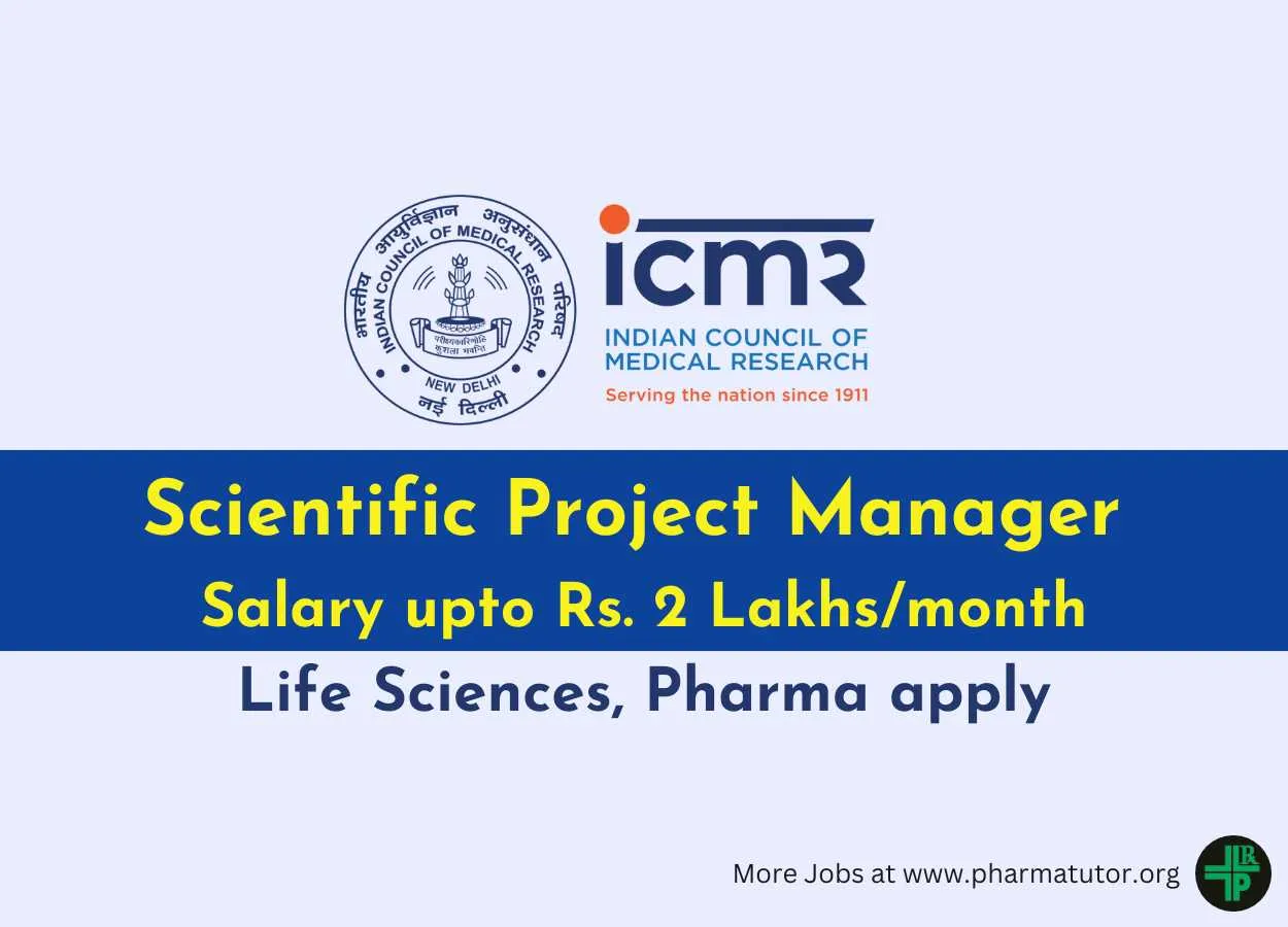 ICMR looking for Life Sciences, Pharma candidates