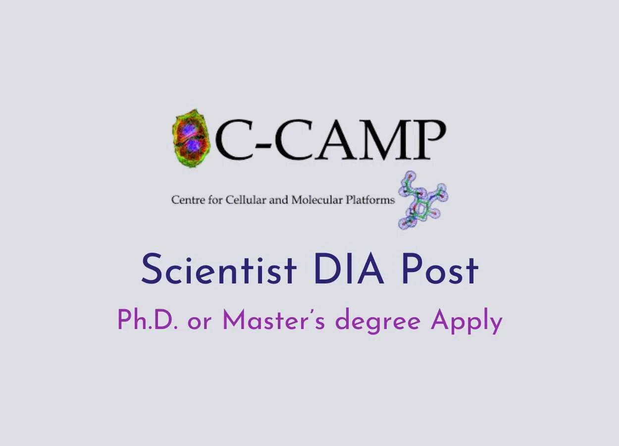 Application for the post of Scientist DIA at C-CAMP