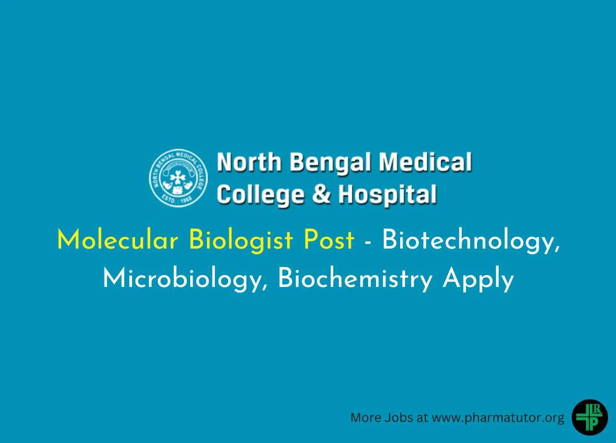 Applications are invited for Molecular Biologist at NBMC