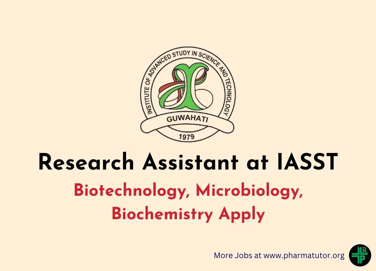 Applications are invited for Research Assistant at IASST