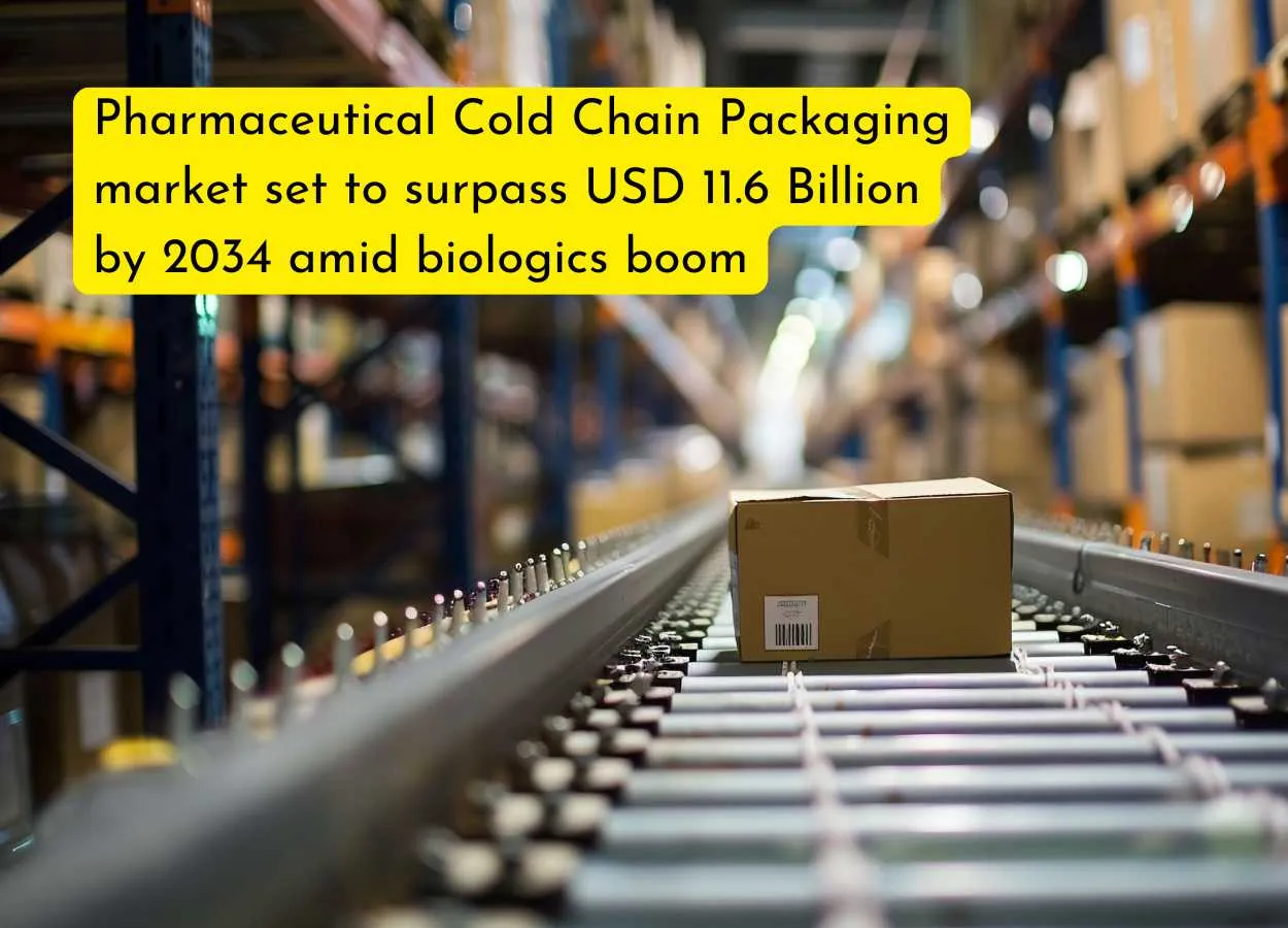 Pharmaceutical Cold Chain Packaging market set to surpass USD 11.6 Billion by 2034 amid biologics boom