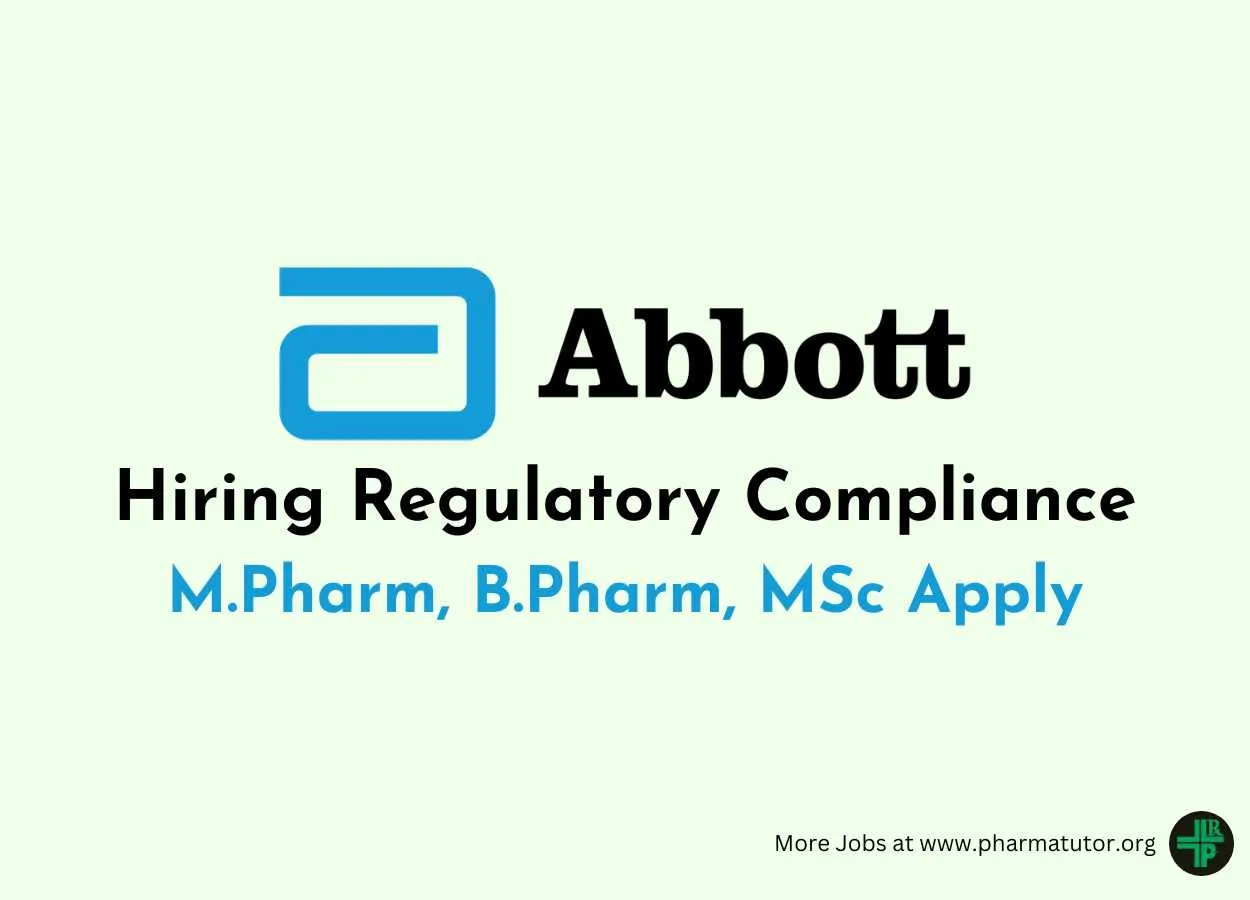 Abbott Hiring Regulatory Compliance
