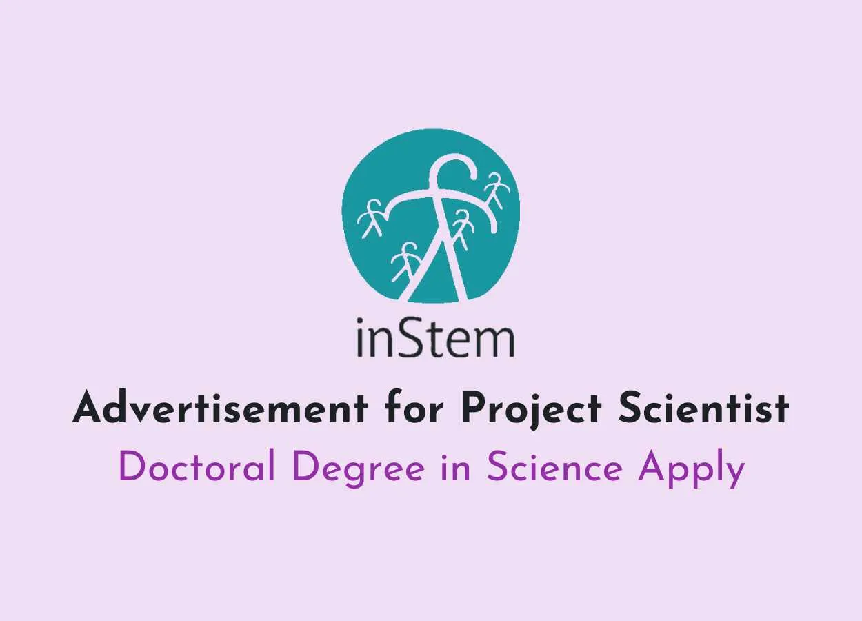 Advertisement for Project Scientist at BRIC-inStem