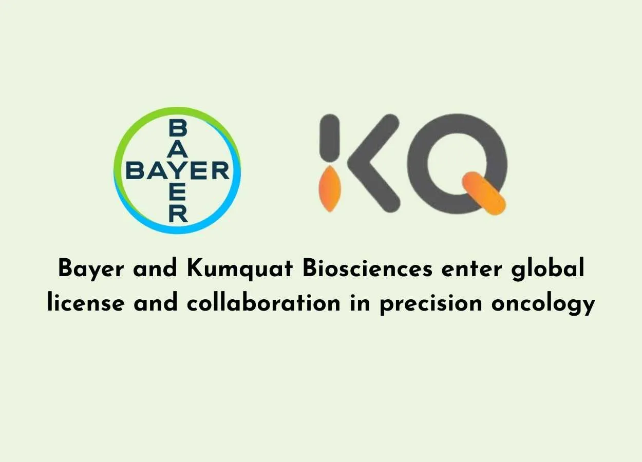 Bayer and Kumquat Biosciences enter global exclusive license and collaboration in precision oncology
