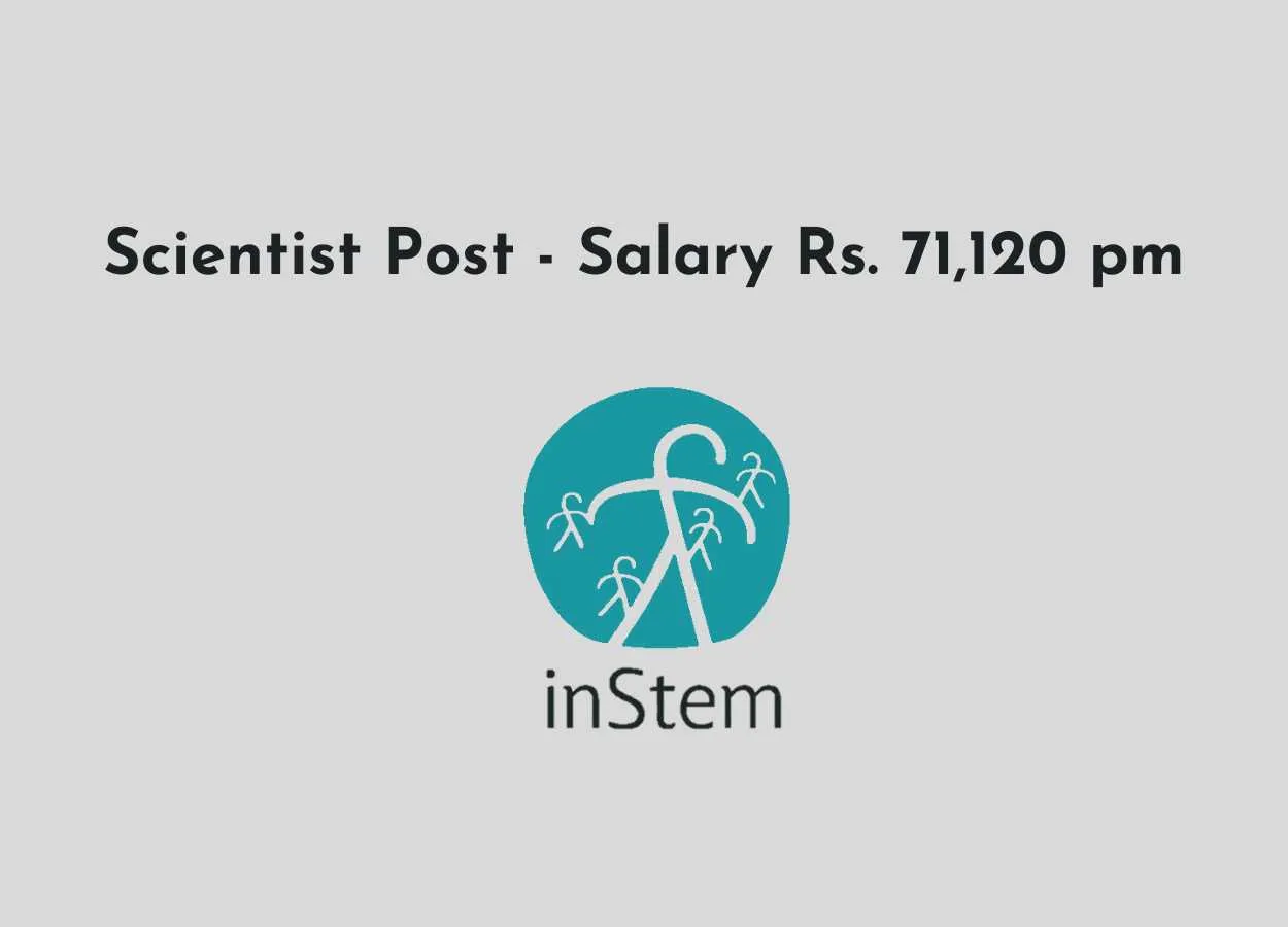 BRIC-inStem invites applications for Scientist Post