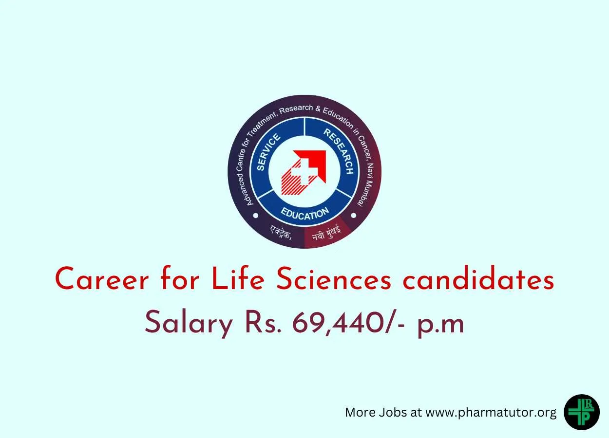 Career for Life Sciences candidates at ACTREC