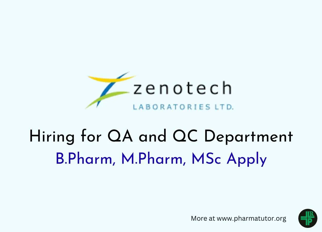 Hiring for QA and QC Department at Zenotech