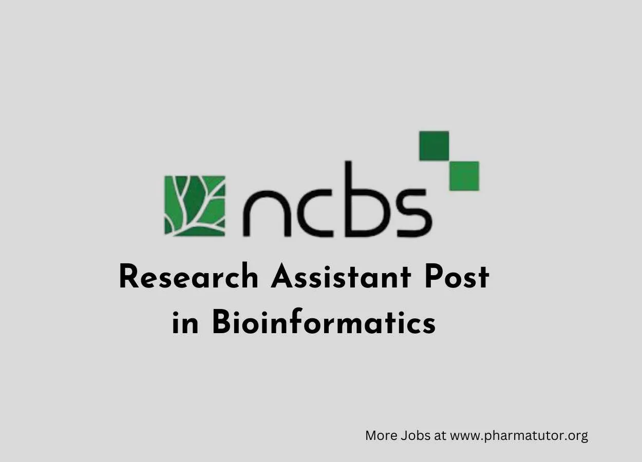 NCBS looking for Research Assistant in Bioinformatics