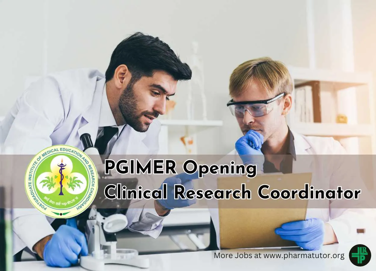 PGIMER looking for Clinical Research Coordinator