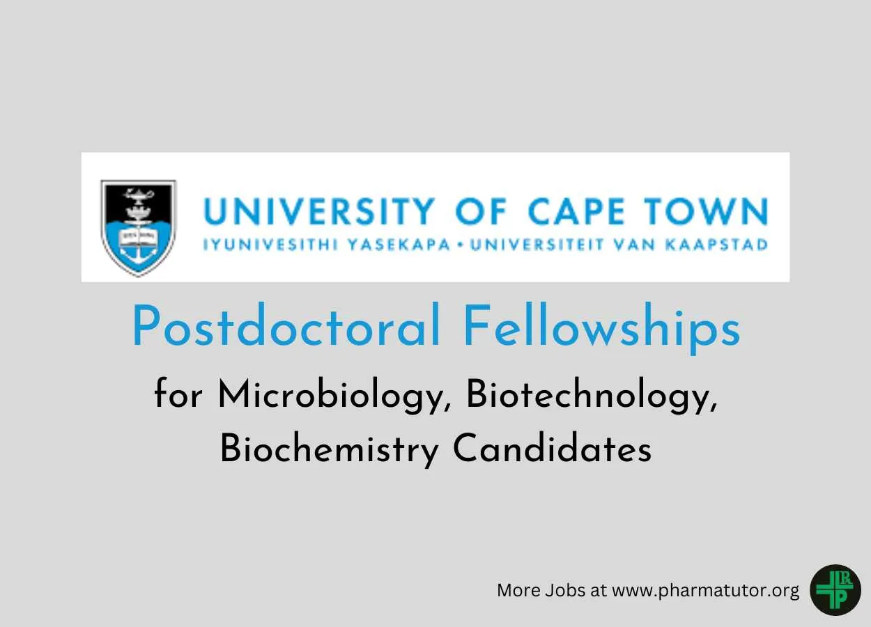 Postdoctoral Fellowships at University of Cape Town