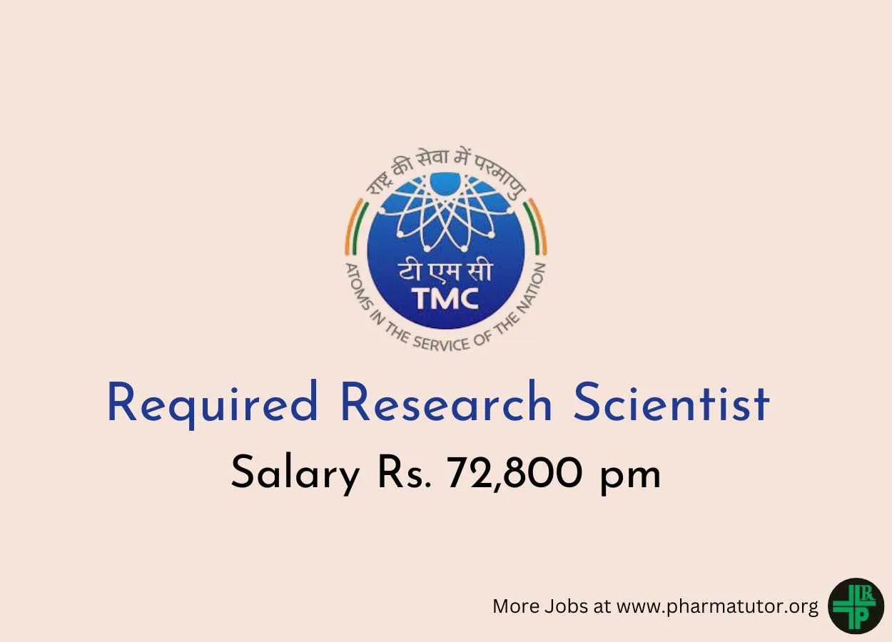Required Research Scientist at Tata Memorial Hospital