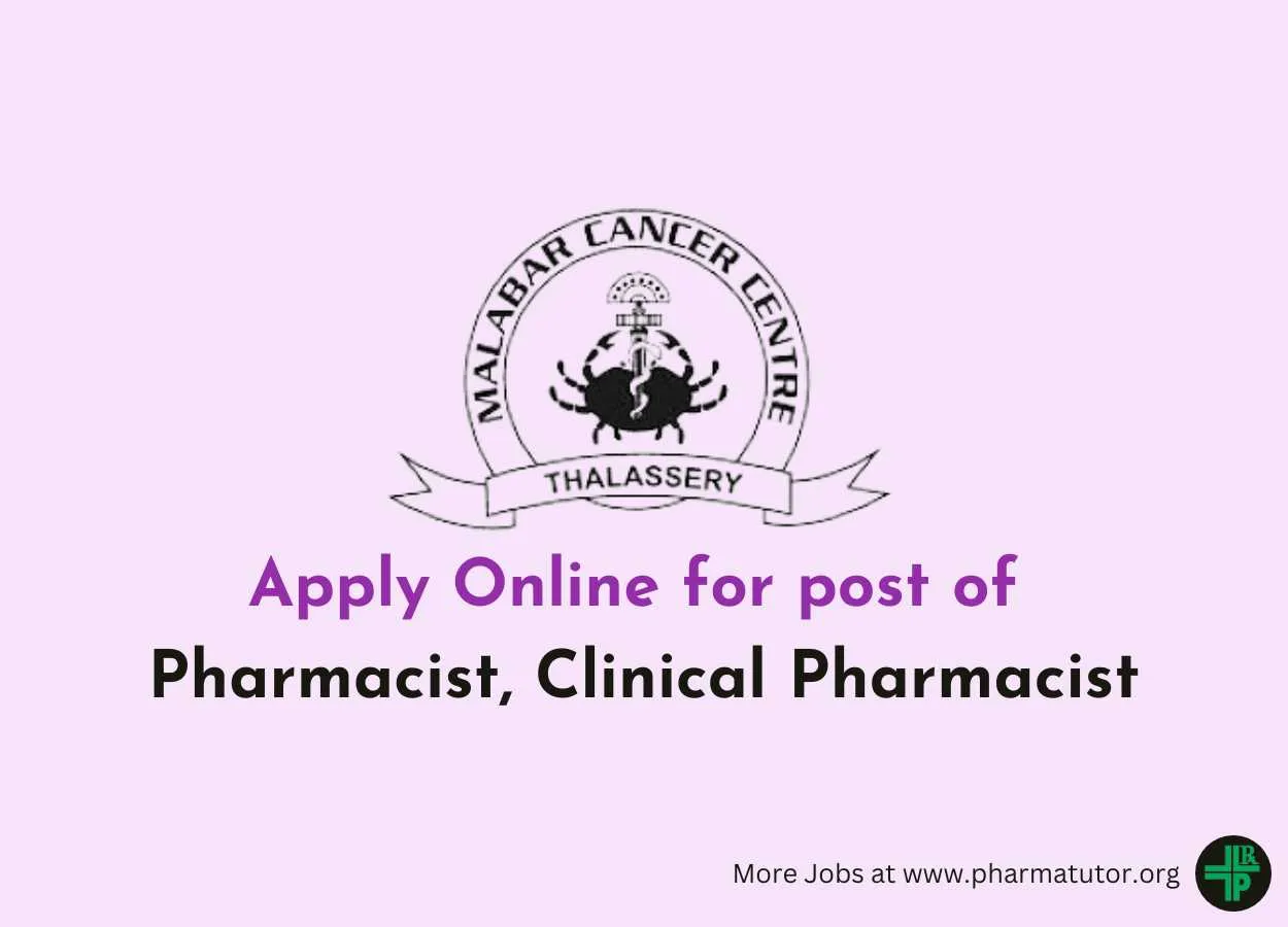 Apply Online for post of Pharmacist, Clinical Pharmacist in MCC