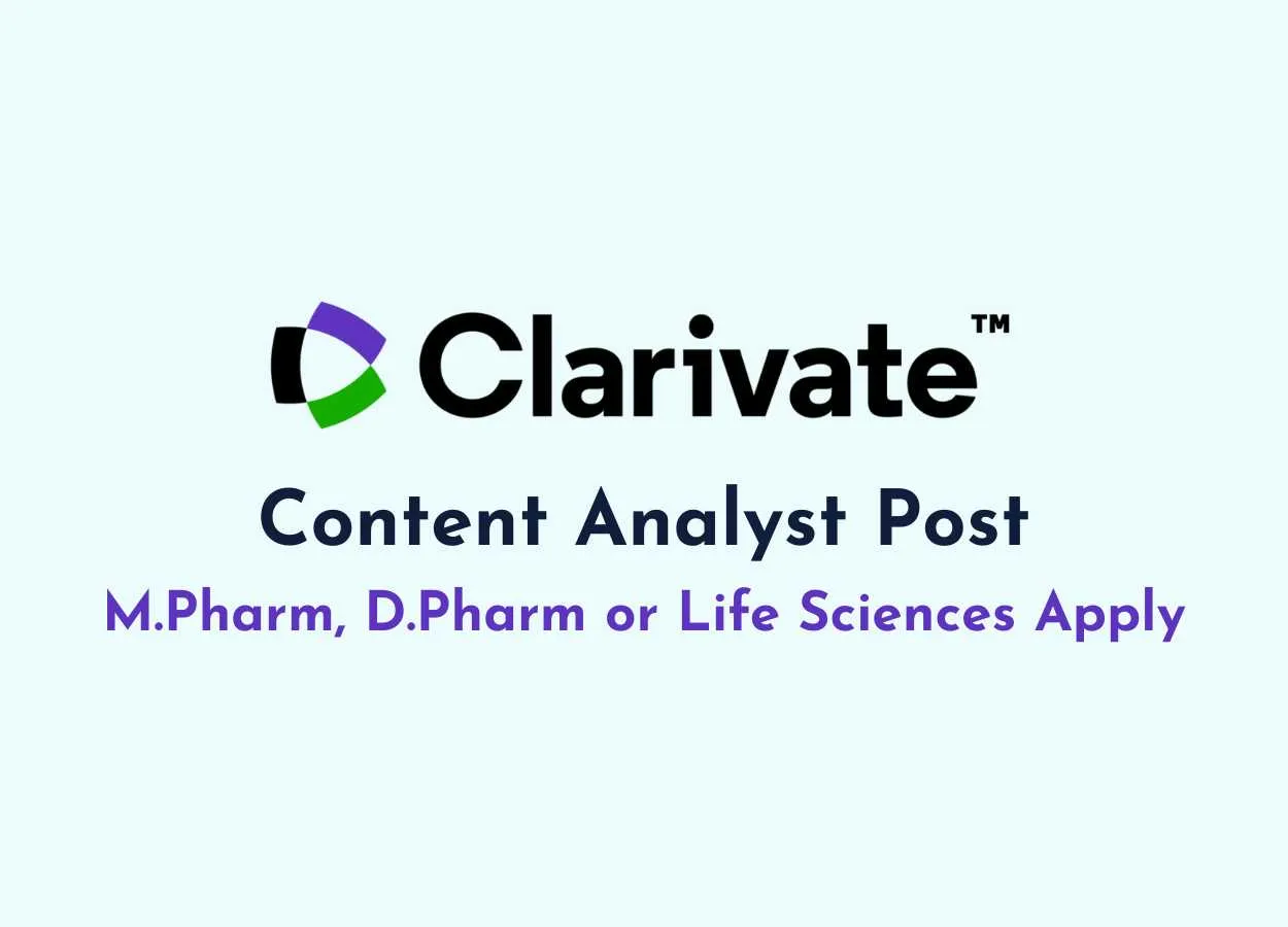 Clarivate looking for Content Analyst