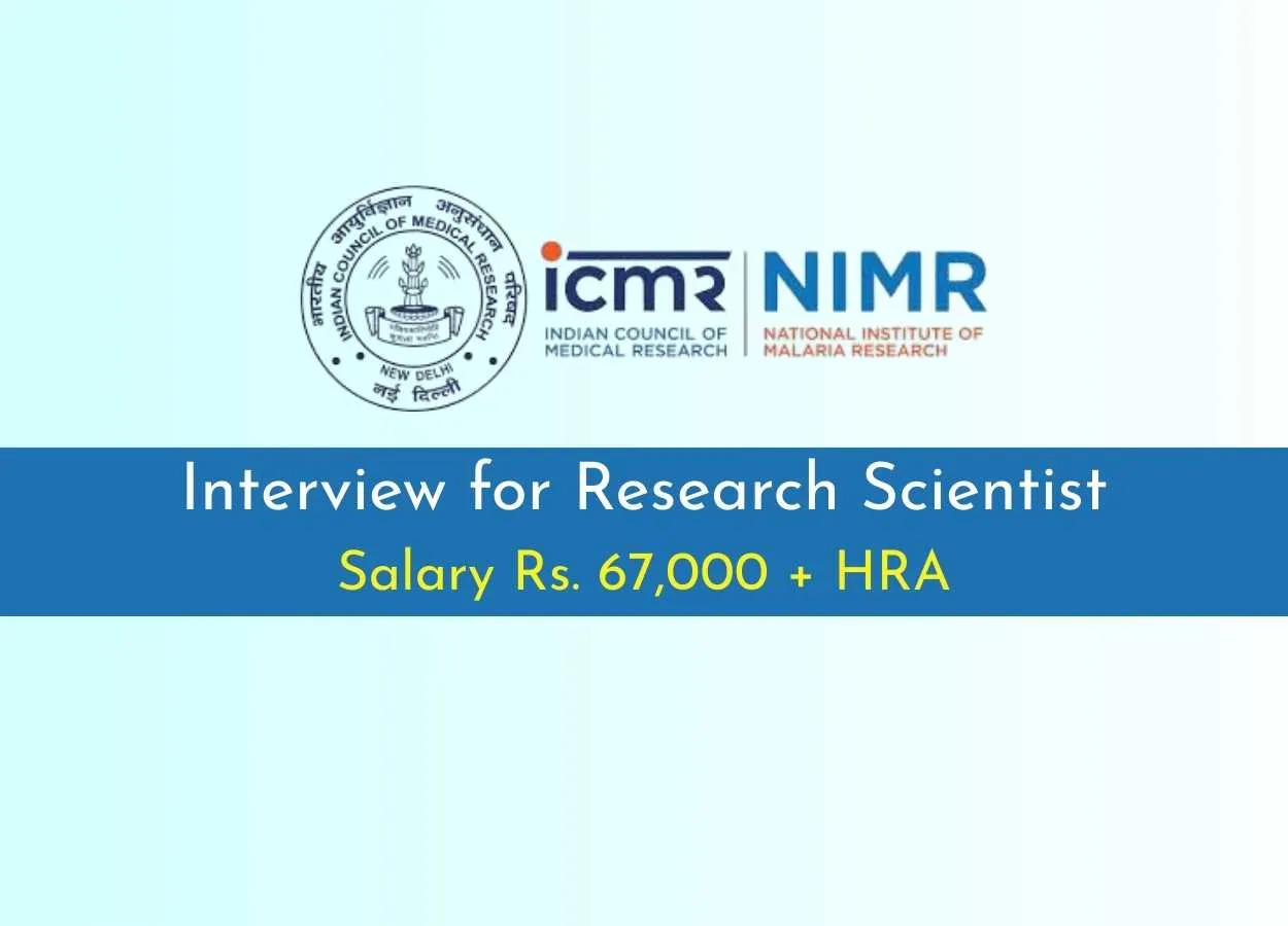 Interview for Research Scientist at ICMR-NIMR