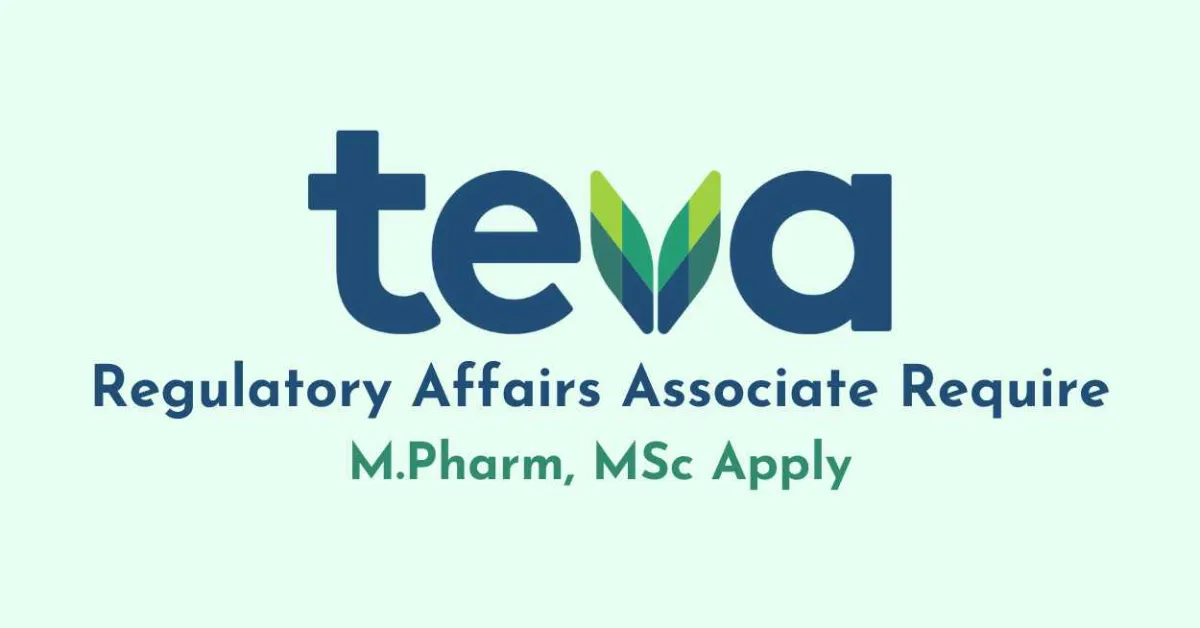 Teva Career - Regulatory Affairs Associate Require