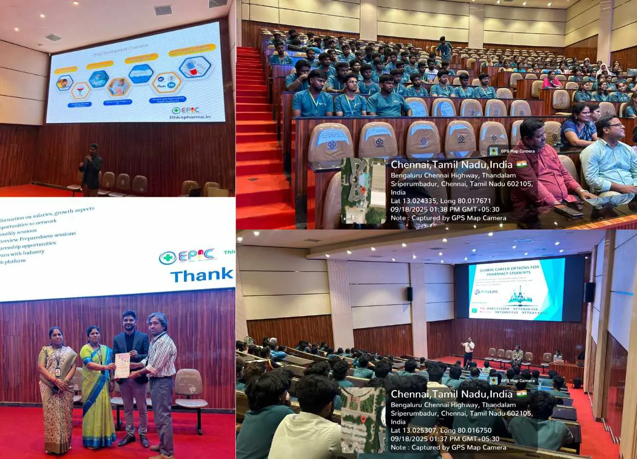 National Pharmacovigilance Week 2025 celebration organized by Saveetha College of Pharmacy