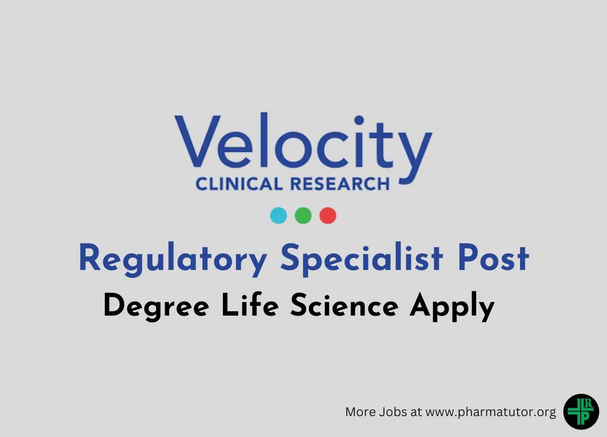 Velocity Clinical Research looking for Regulatory Specialist