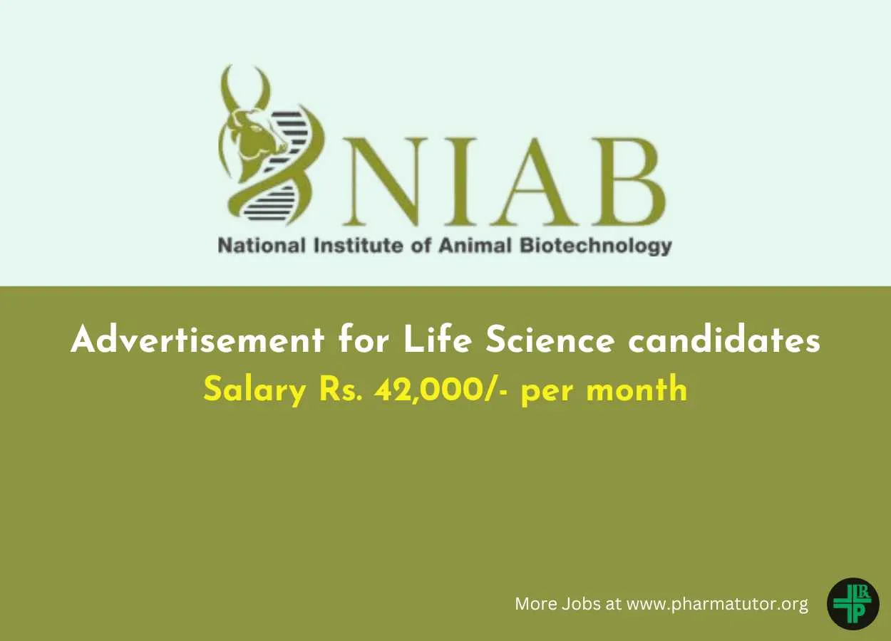 Advertisement for Life Science candidates at NIAB