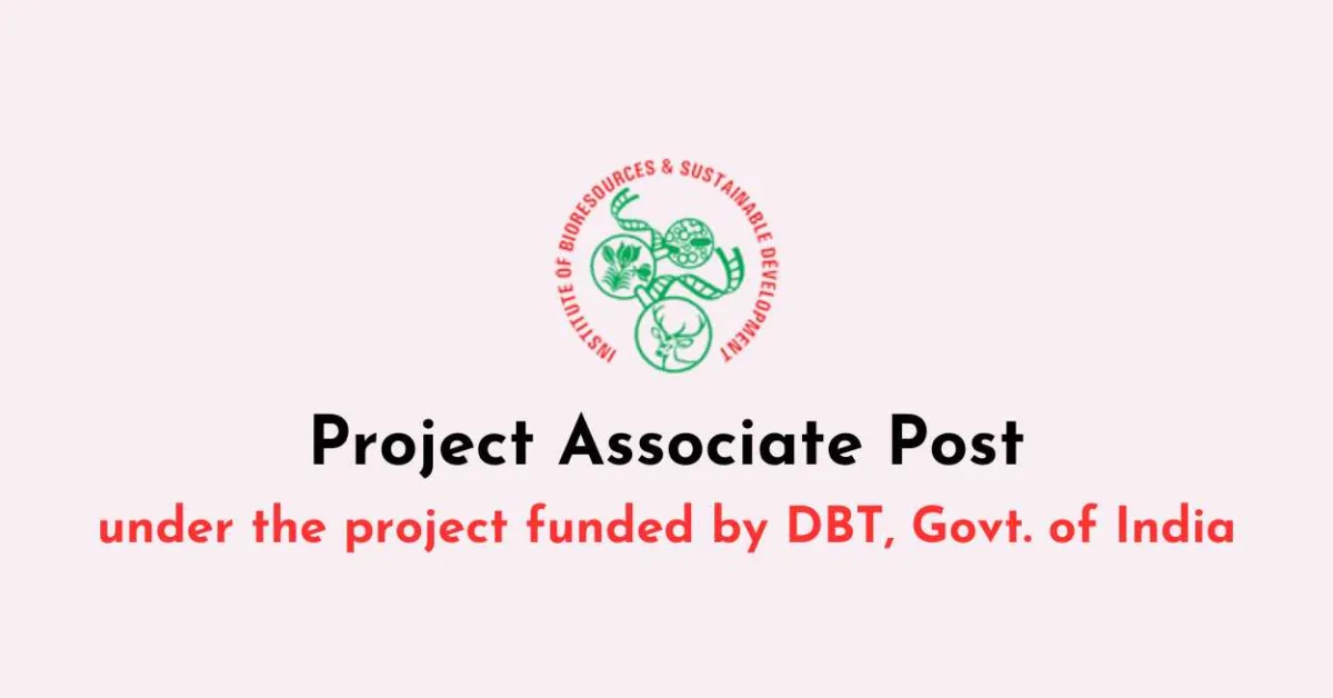 Applications are invited for post of Project Associate at BRIC-IBSD