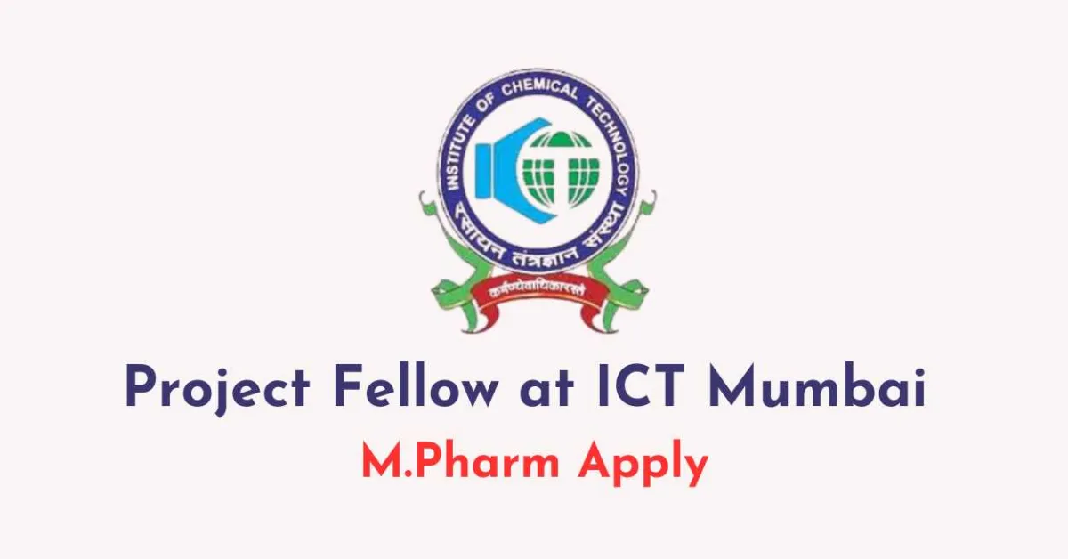 Applications are invited for the post of Project Fellow at ICT Mumbai