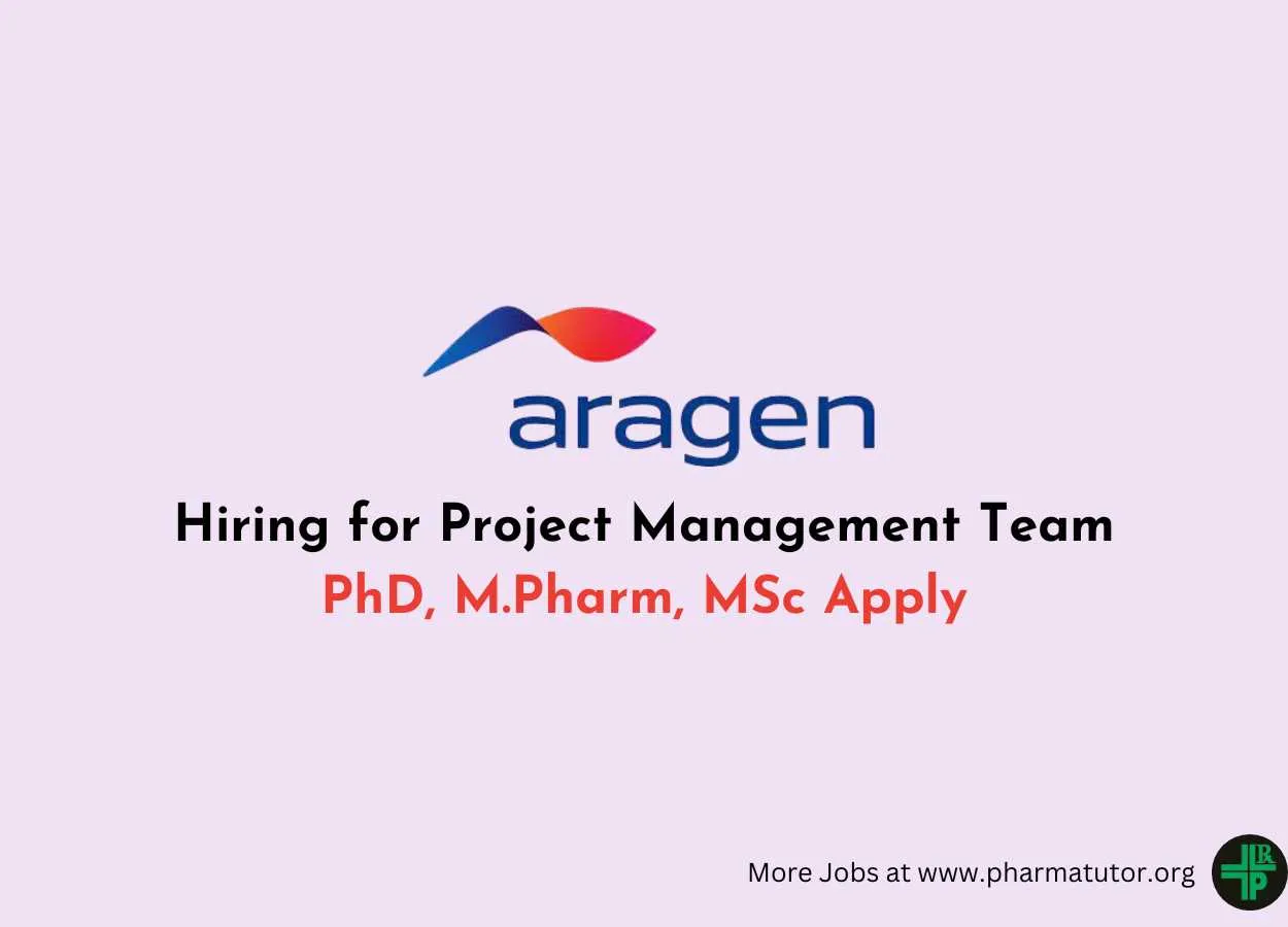 Aragen Hiring for Project Management Team