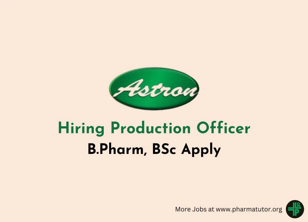 Astron Hiring Production Officer