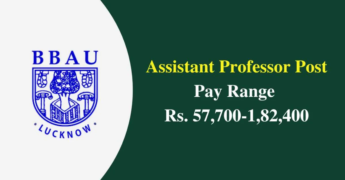BBAU invites online applications for post of Assistant Professor