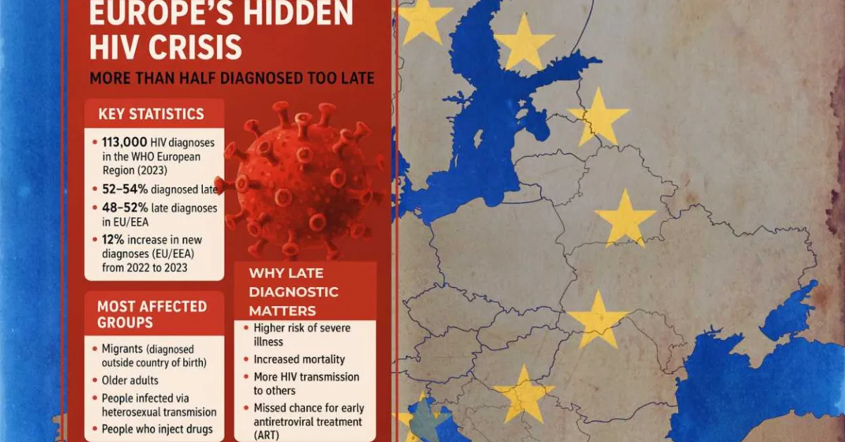 Europe’s HIV Crisis: Over Half of Diagnoses Still Come Too Late, Undermining End AIDS by 2030 Goal