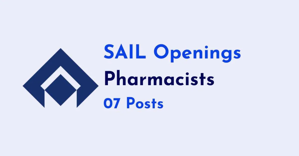 Hiring Pharmacists at Collieries Division of Steel Authority of India Limited