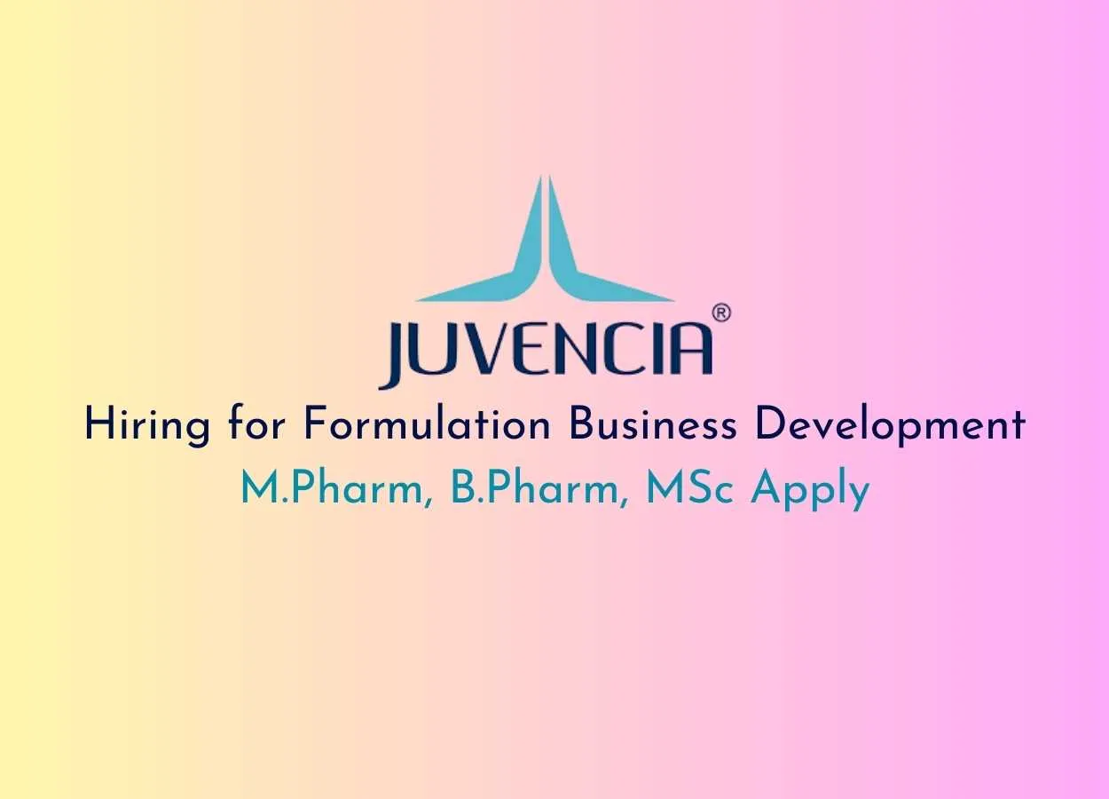 Juvencia Hiring for Formulation Business Development