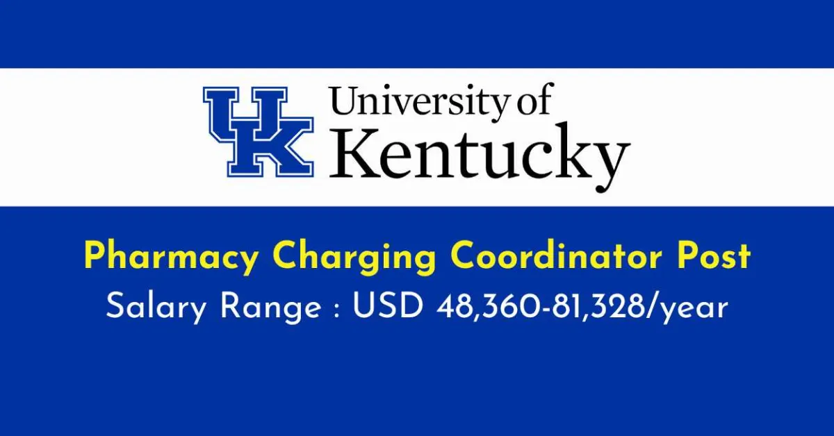 Work as Pharmacy Charging Coordinator at University of Kentucky