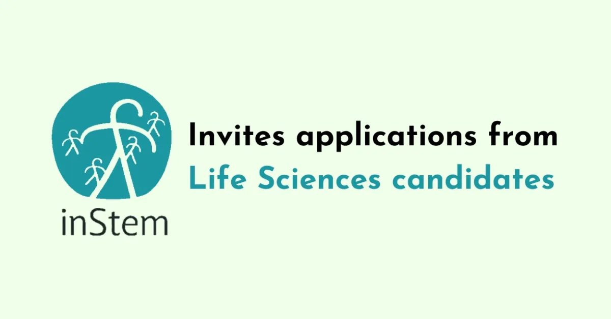 BRIC-inStem invites applications Life Sciences candidates