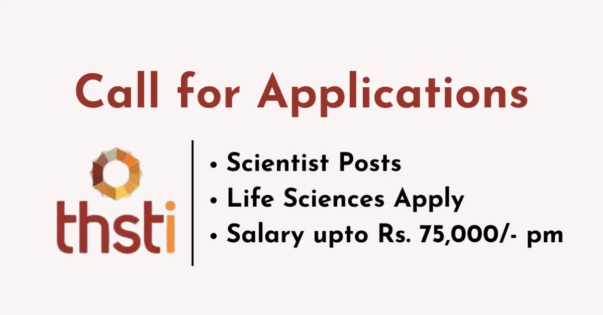 Call for Applications : Scientist posts at BRIC-THSTI