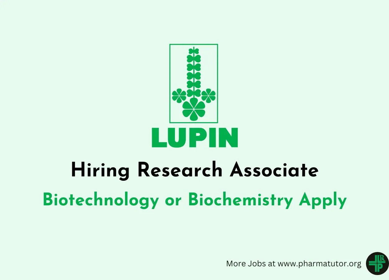 Lupin Hiring Research Associate