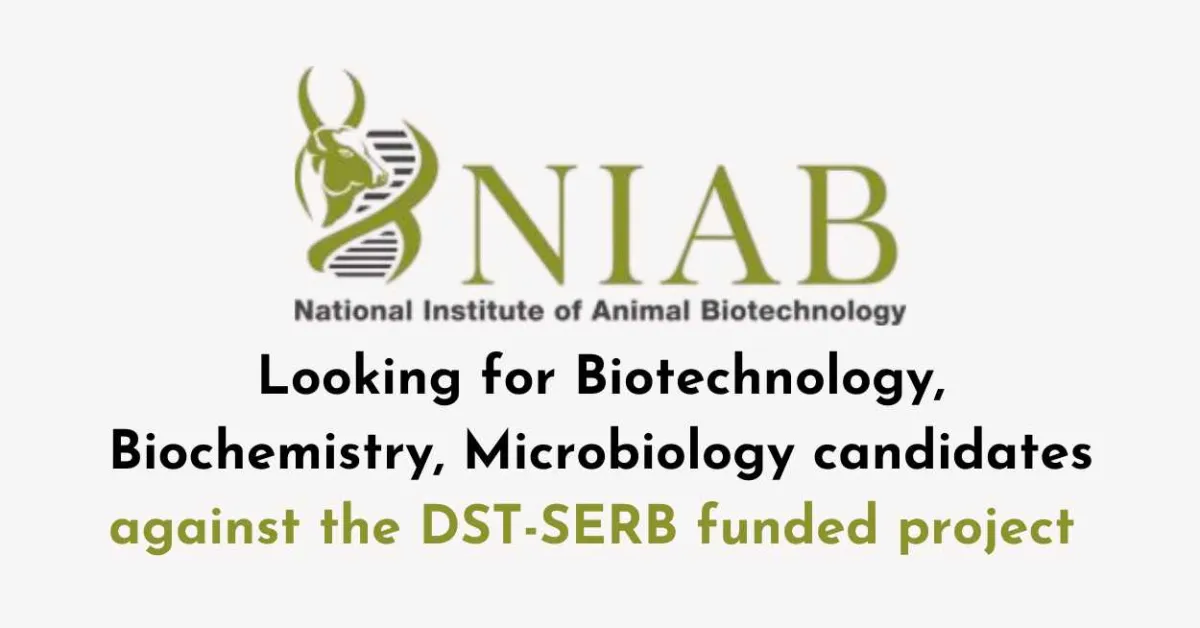 NIAB looking for Biotechnology, Biochemistry, Microbiology candidates