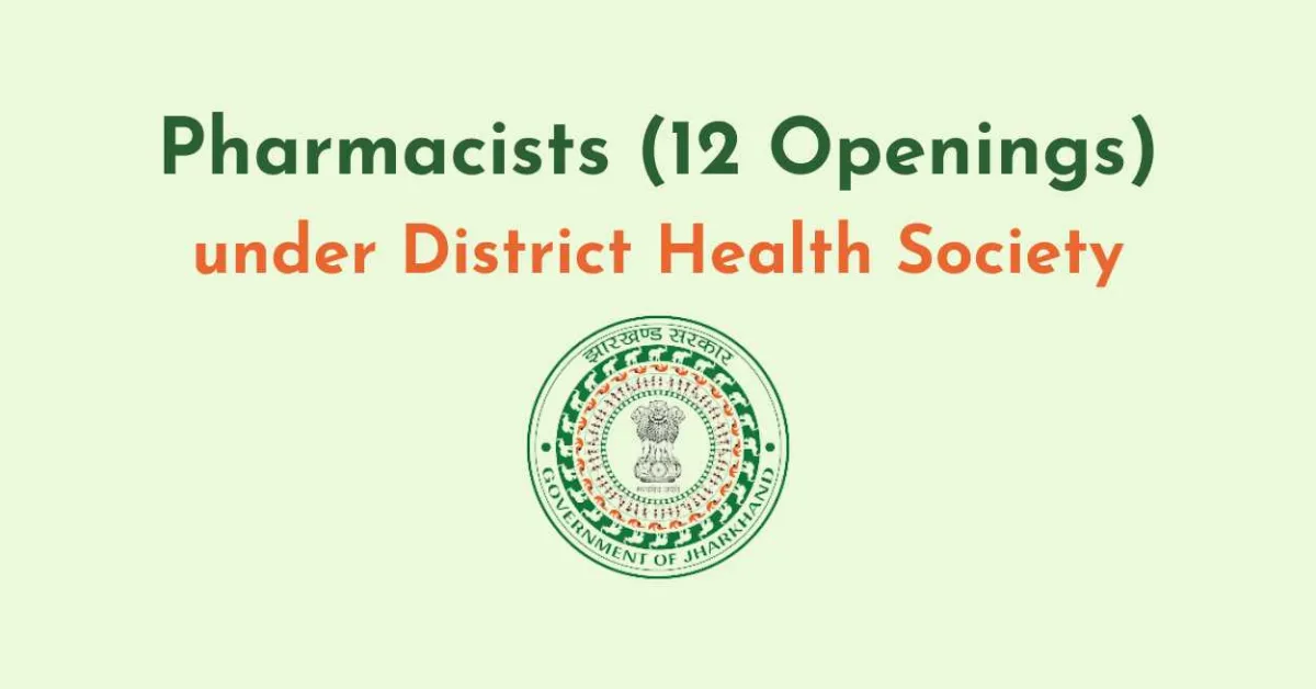 Pharmacists under District Health Society