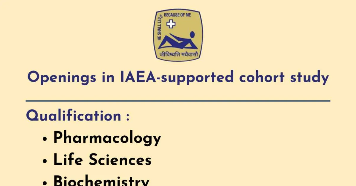 Pharmacology, Life Sciences, Biochemistry Openings at St. John's Research Institute