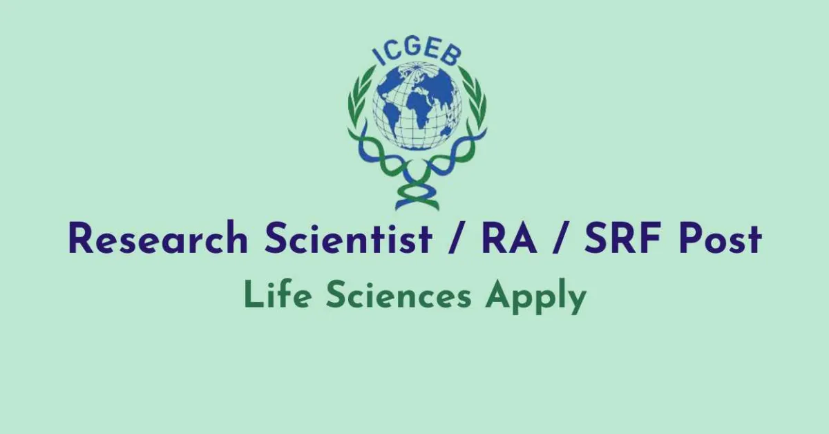 Research Scientist/RA/SRF positions at Cellular Immunology Group, ICGEB