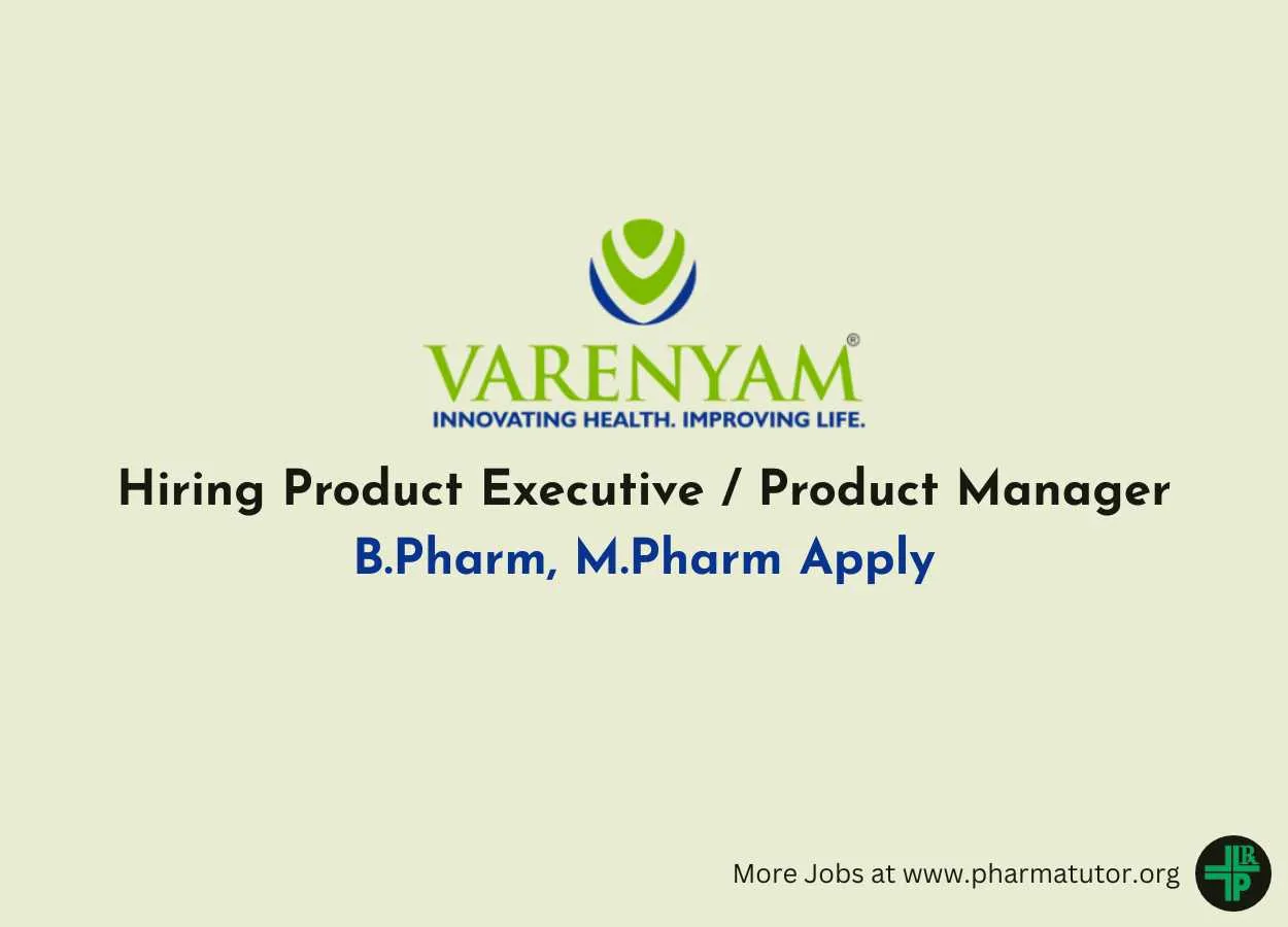 Varenyam Healthcare Hiring Product Executive / Product Manager