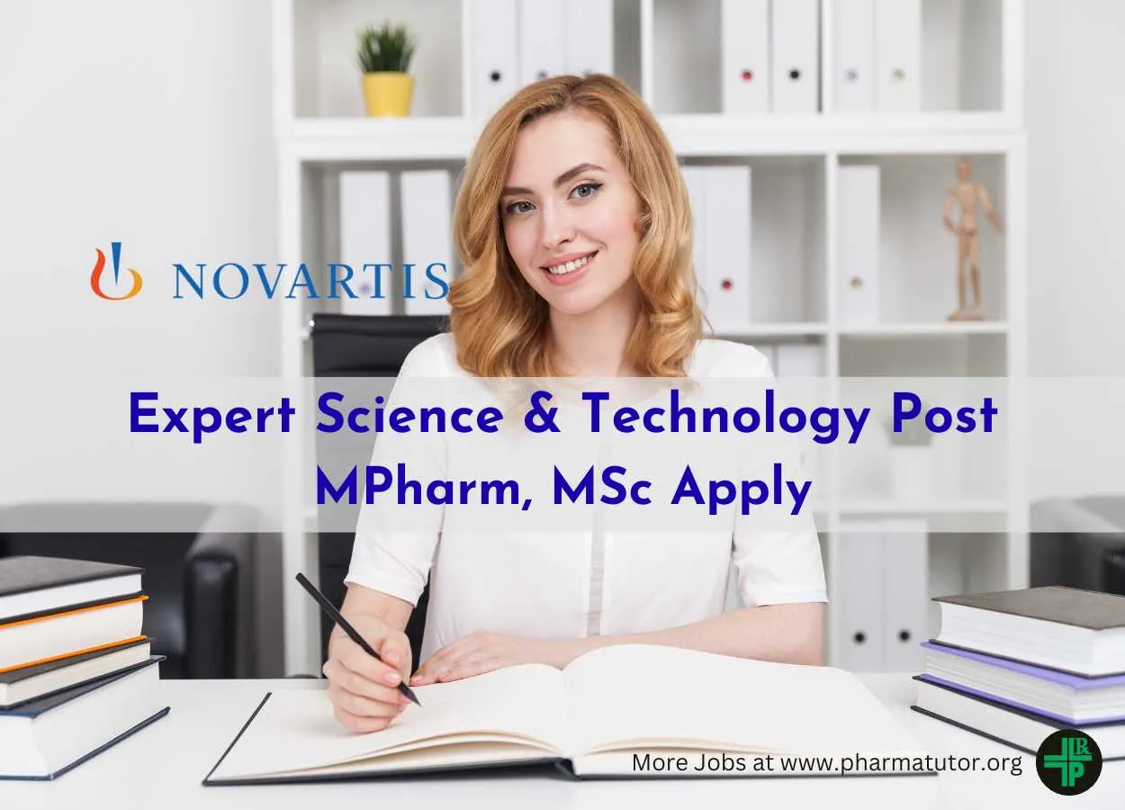 Work as Expert Science & Technology at Novartis 