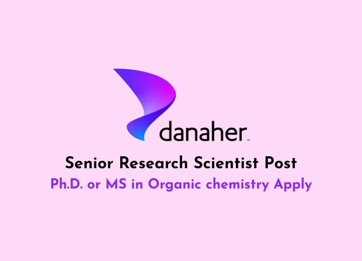 Work as Senior Research Scientist at Danaher
