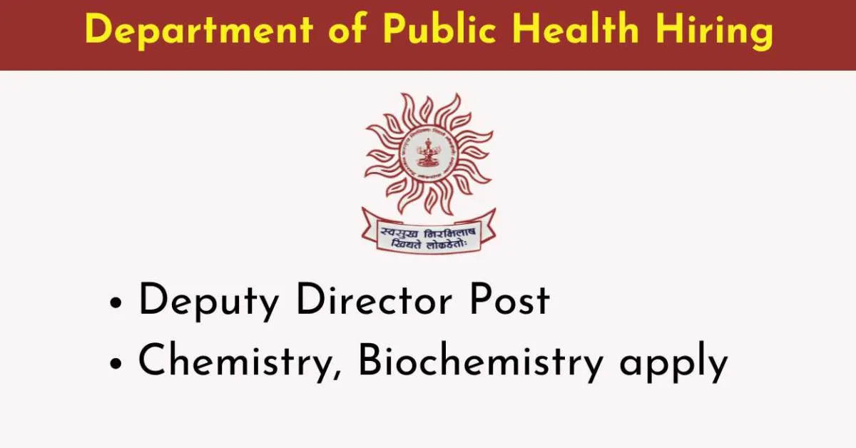 Department of Public Health Hiring Deputy Director 