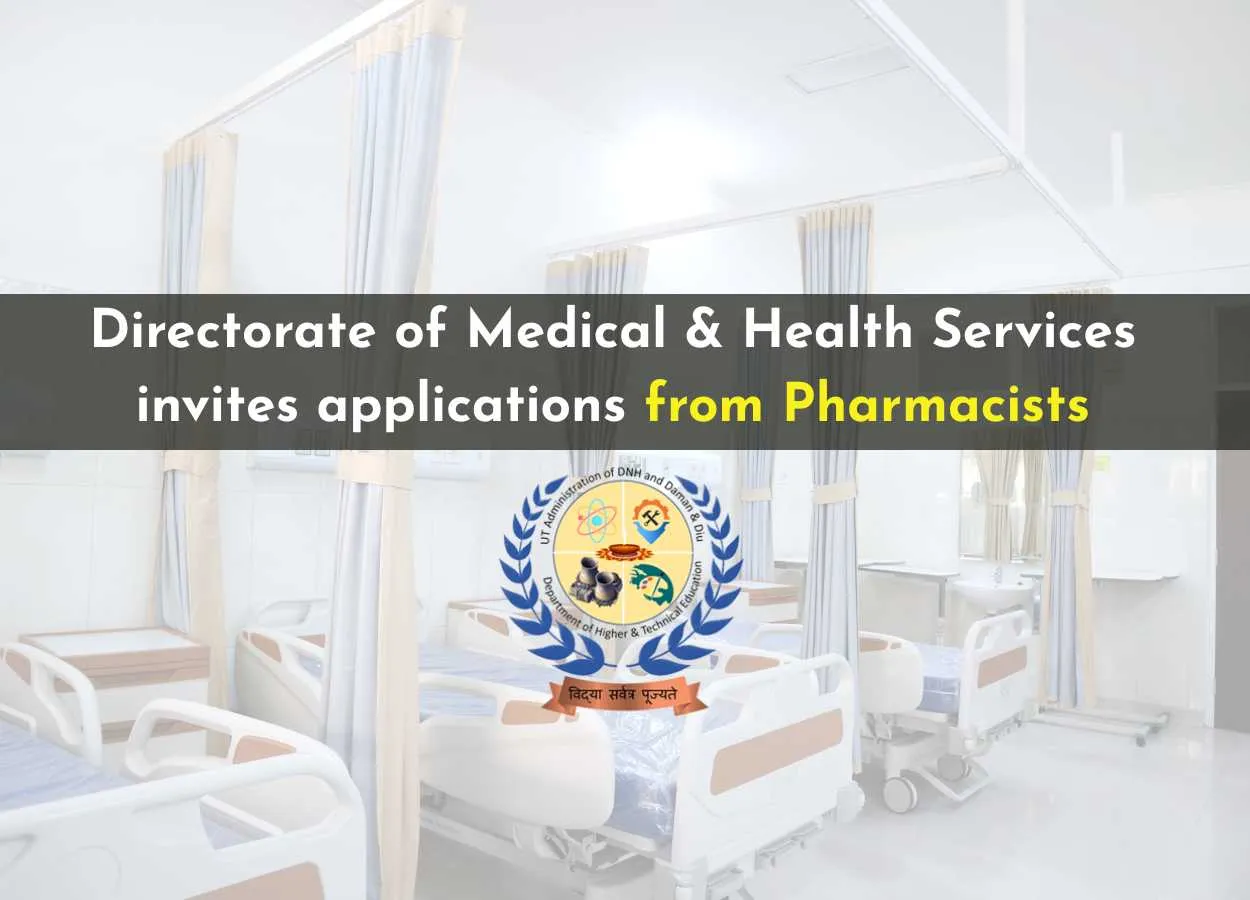 Directorate of Medical & Health Services invites applications from Pharmacists