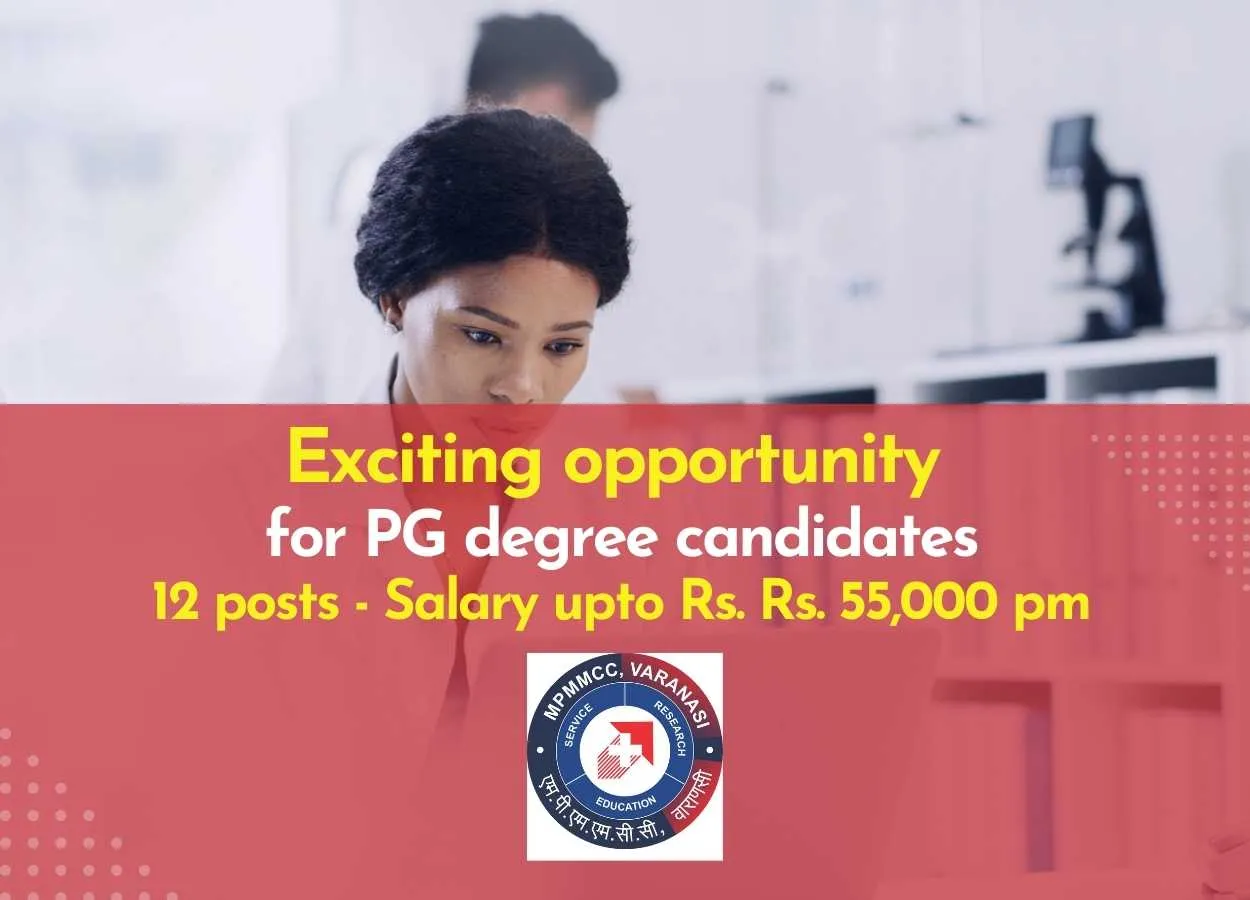 Exciting opportunity for PG degree candidates at MPMMCC