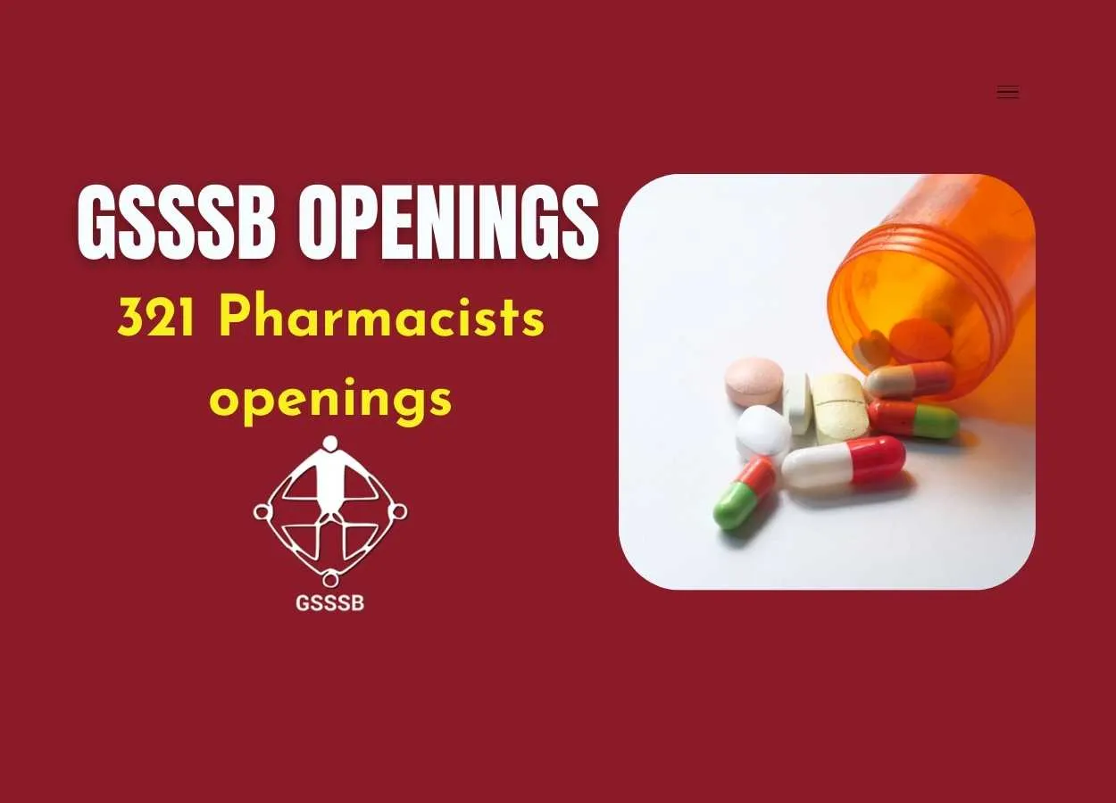GSSSB Health & Family Welfare Department Opens 321 Pharmacist Opportunities