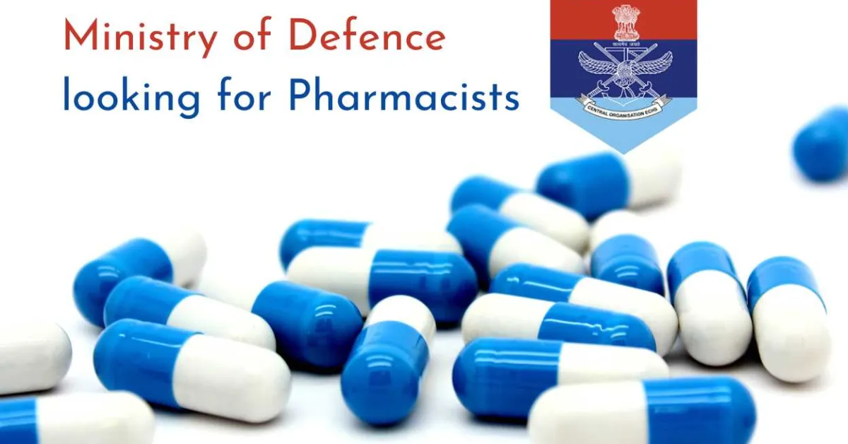 Invites applications for Pharmacists Posts to work under Ministry of Defence